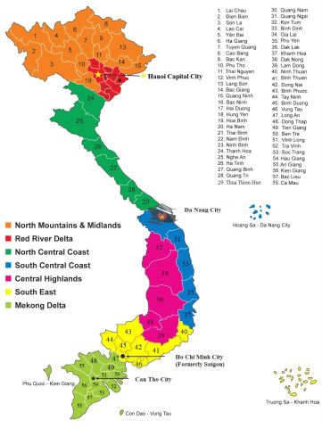 Map Of Vietnam